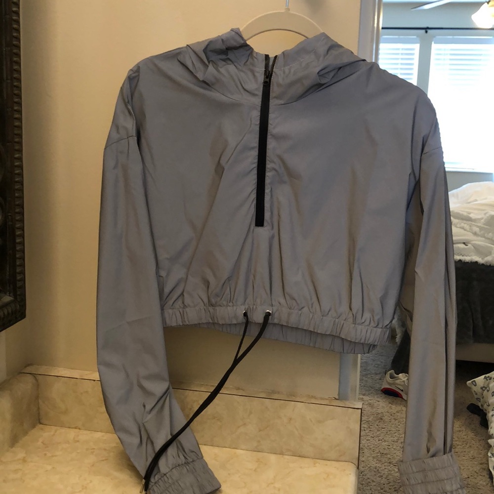 ASOS reflective cropped windbreaker - Picture 1 of 2